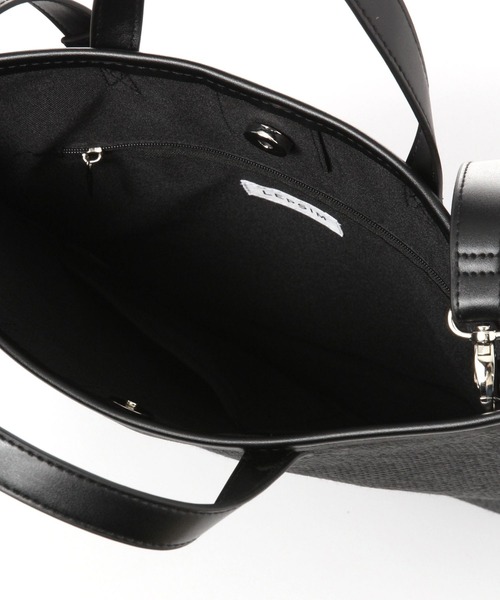 LEPSIM（レプシィム）の「ペーパー×フェイクレザーバッグ　262995（ショルダーバッグ・レディース・ブラック/ベージュ/ブラウン・ONE SIZE）」の7枚目の写真