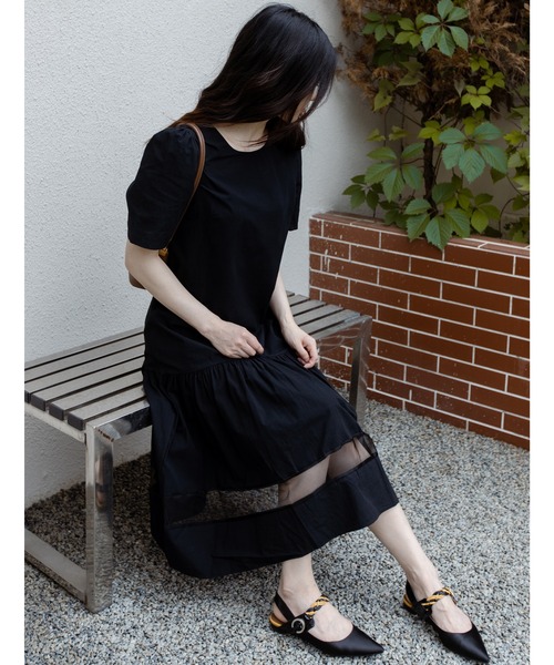 LAFFMO（ラフモ）の「シースルーロングワンピース（ワンピース