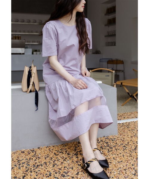 LAFFMO（ラフモ）の「シースルーロングワンピース（ワンピース）」 - WEAR