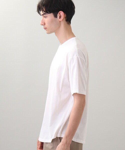 THE SHOP TK （ザ ショップ ティーケー ）の「◆【SETアイテム】メッシュヘリンボンニットレイヤードTシャツ（ニット/セーター・メンズ・チャコールグレー/グリーン/サンドベージュ/マスタード・02/03/04）」の15枚目の写真