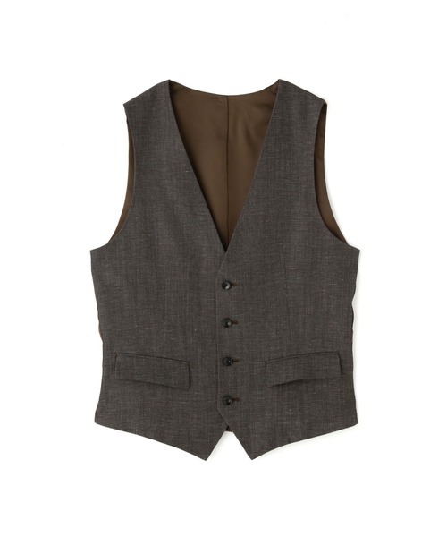 HIGH STREET（ハイストリート）の「HIGH STREET∴MARZOTTOウール麻シャンブレーベスト（ベスト・メンズ・ネイビー/ブラック・L/LL/S）」の10枚目の写真