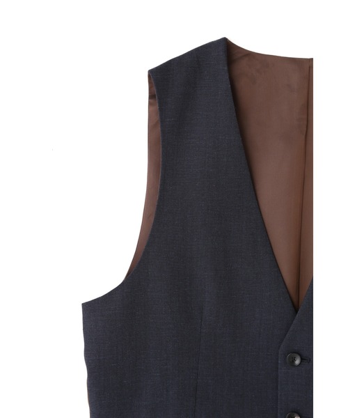 HIGH STREET（ハイストリート）の「HIGH STREET∴MARZOTTOウール麻シャンブレーベスト（ベスト・メンズ・ネイビー/ブラック・L/LL/S）」の22枚目の写真