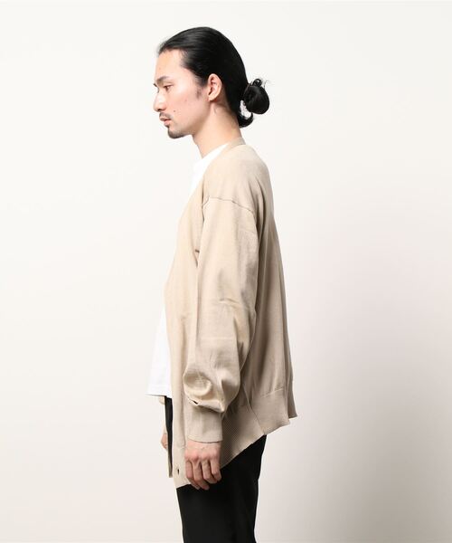 BACK NUMBER（バックナンバー）の「【BACK NUMBER】DRY MIXカーディガン（カーディガン/ボレロ・メンズ・ベージュ/ブラック/グリーン/ネイビー/オフホワイト/イエロー・M/L/XL）」の8枚目の写真