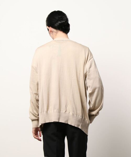 BACK NUMBER（バックナンバー）の「【BACK NUMBER】DRY MIXカーディガン（カーディガン/ボレロ・メンズ・ベージュ/ブラック/グリーン/ネイビー/オフホワイト/イエロー・M/L/XL）」の7枚目の写真