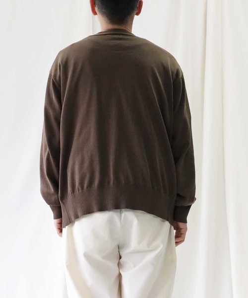 BACK NUMBER（バックナンバー）の「【BACK NUMBER】DRY MIXカーディガン（カーディガン/ボレロ・メンズ・ベージュ/ブラック/グリーン/ネイビー/オフホワイト/イエロー・M/L/XL）」の20枚目の写真