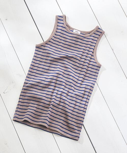 coen(コーエン)の「アメリカンスリーブボーダータンクトップ(タンクトップ・レディース・モカ/オフホワイト/ライトグレー・L/M)」の18枚目の写真