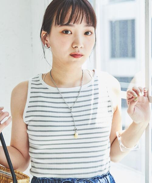 coen(コーエン)の「アメリカンスリーブボーダータンクトップ(タンクトップ・レディース・モカ/オフホワイト/ライトグレー・L/M)」の13枚目の写真