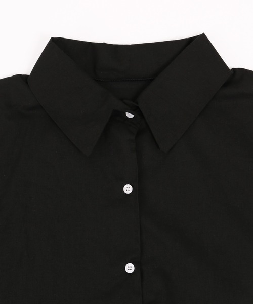 WC(ダブル シー)の「無地半袖シャツ(シャツ/ブラウス・レディース・ホワイト/ブラック・FREE)」の10枚目の写真