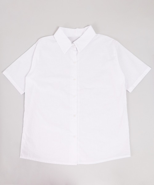WC(ダブル シー)の「無地半袖シャツ(シャツ/ブラウス・レディース・ホワイト/ブラック・FREE)」の8枚目の写真