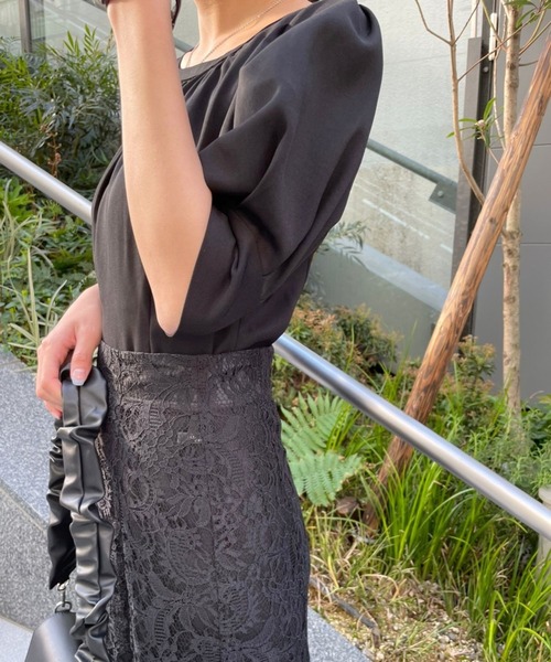 Heather（ヘザー）の「レース切り替えワンピース　284700（ドレス・レディース・ブルー/ブラック・FREE）」の9枚目の写真