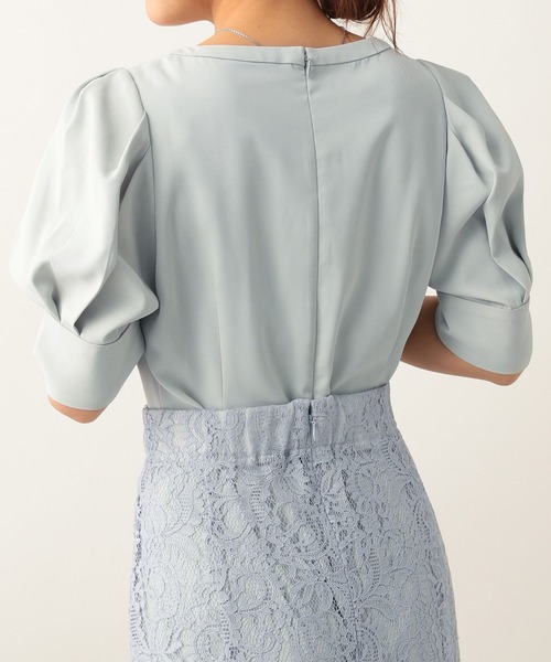 Heather（ヘザー）の「レース切り替えワンピース　284700（ドレス・レディース・ブルー/ブラック・FREE）」の17枚目の写真