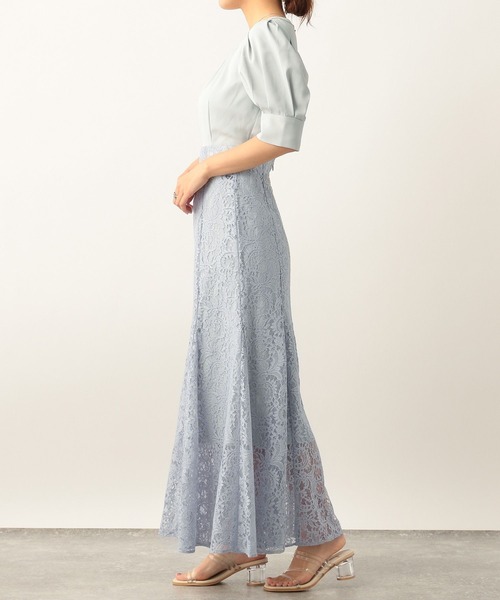 Heather（ヘザー）の「レース切り替えワンピース　284700（ドレス・レディース・ブルー/ブラック・FREE）」の19枚目の写真