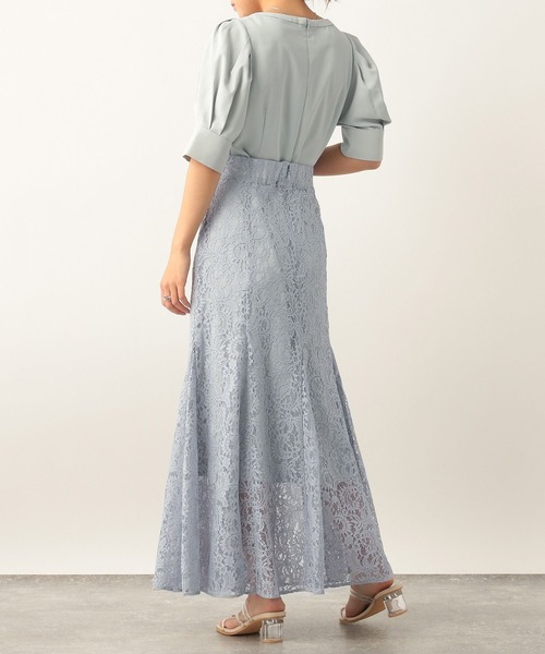 Heather（ヘザー）の「レース切り替えワンピース　284700（ドレス・レディース・ブルー/ブラック・FREE）」の20枚目の写真