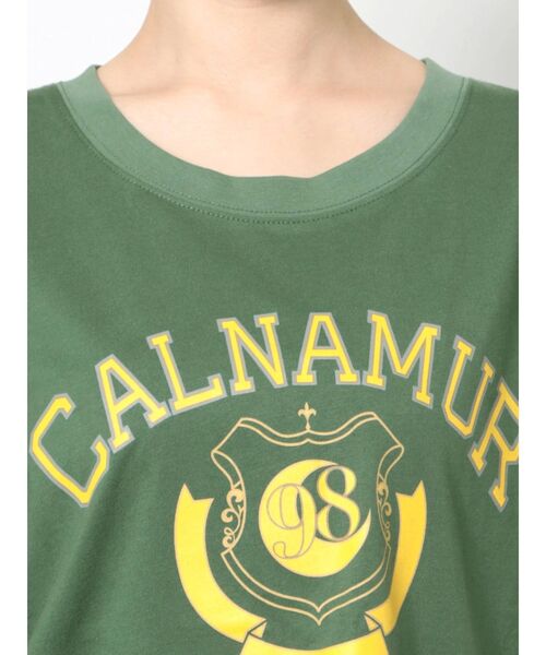 CALNAMUR(カルナムール)の「カレッジ風ロゴTシャツ(Tシャツ/カットソー・レディース・ブラック/グレー/グリーン・MEDIUM/LARGE)」の20枚目の写真