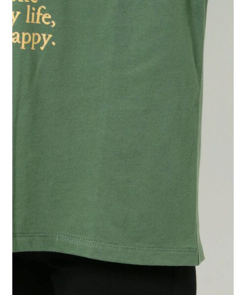 CALNAMUR(カルナムール)の「カレッジ風ロゴTシャツ(Tシャツ/カットソー・レディース・ブラック/グレー/グリーン・MEDIUM/LARGE)」の22枚目の写真
