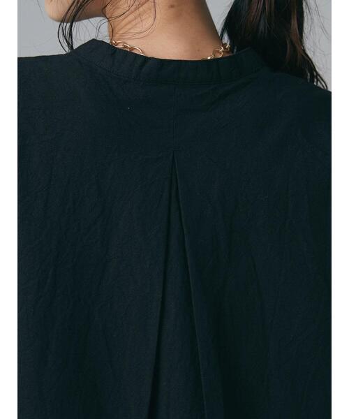 CRAFT STANDARD BOUTIQUE（クラフトスタンダードブティック）の「綿麻スキッパーワンピース　＊◆（ワンピース・レディース・ブラック/オフホワイト/カーキ/マスタード・FREE）」の22枚目の写真