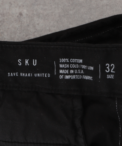 SAVE KHAKI UNITED(セーブカーキユナイテッド)の「SAVE KHAKI UNITED LT TWILL TROUSER(チノパンツ・メンズ・ブラック・34/32/30)」の10枚目の写真