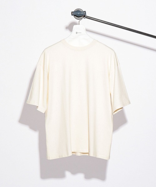 H-(エイチマイナス)の「【H-】ハイゲージニットTEE(HARE)(Tシャツ/カットソー・メンズ・ブラック/ブラウン/オフホワイト・MEDIUM/LARGE)」の2枚目の写真