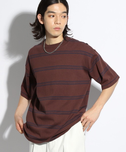 H-(エイチマイナス)の「【H-】ハイゲージニットTEE(HARE)(Tシャツ/カットソー・メンズ・ブラック/ブラウン/オフホワイト・MEDIUM/LARGE)」の14枚目の写真