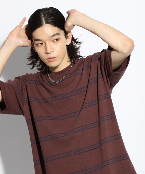 H-(エイチマイナス)の「【H-】ハイゲージニットTEE(HARE)(Tシャツ/カットソー・メンズ・ブラック/ブラウン/オフホワイト・MEDIUM/LARGE)」の15枚目の写真