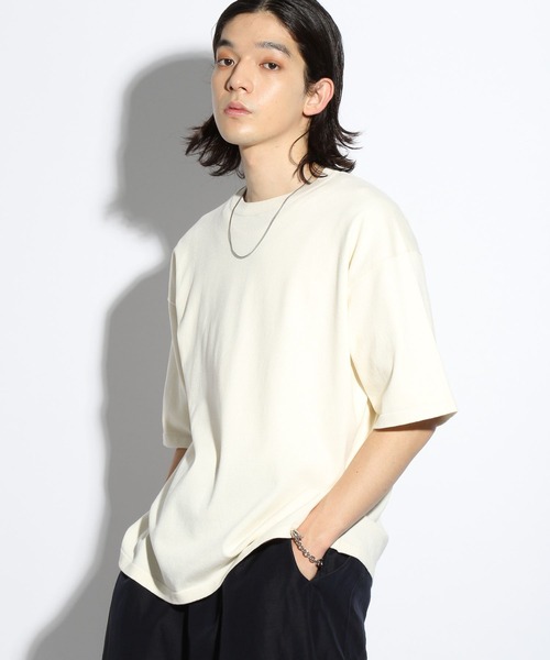 H-(エイチマイナス)の「【H-】ハイゲージニットTEE(HARE)(Tシャツ/カットソー・メンズ・ブラック/ブラウン/オフホワイト・MEDIUM/LARGE)」の6枚目の写真