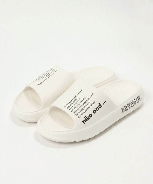 niko and...（ニコアンド）の「オリジナルニコロゴシャワーサンダル（サンダル・レディース・ホワイト/グレー/ブラック・MEDIUM/LARGE）」の7枚目の写真