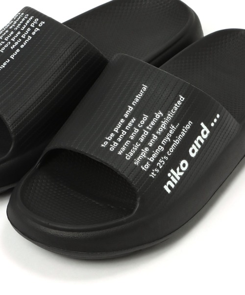 niko and...（ニコアンド）の「オリジナルニコロゴシャワーサンダル（サンダル・レディース・ホワイト/グレー/ブラック・MEDIUM/LARGE）」の14枚目の写真