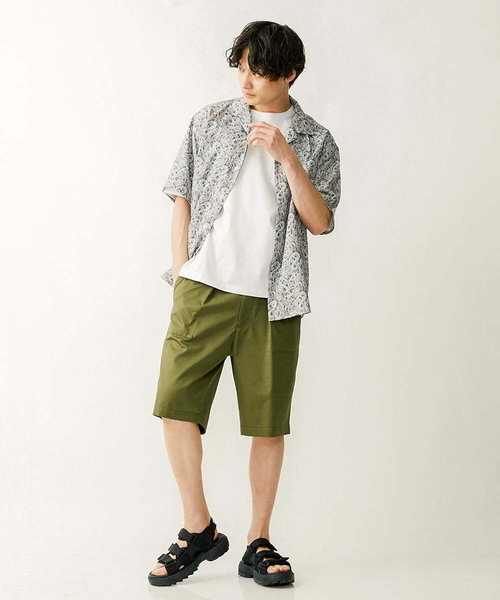 a.v.v（アーヴェヴェ）の「ペイズリープリントオープンカラーシャツ（シャツ/ブラウス・メンズ・ブラック/ベージュ・48/46）」の9枚目の写真