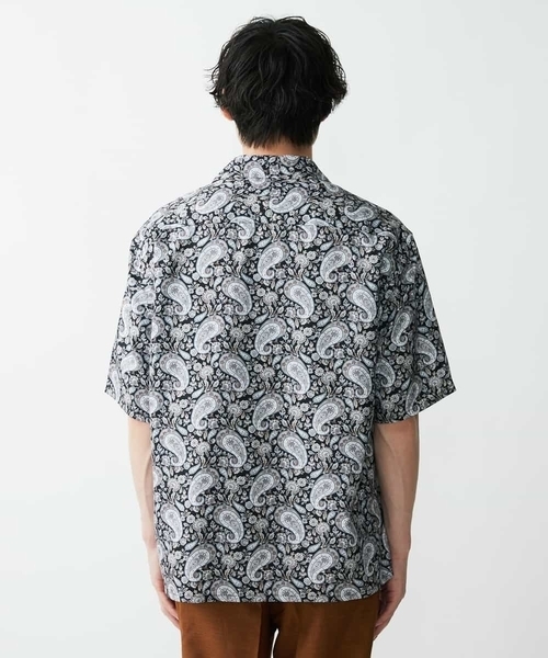 a.v.v（アーヴェヴェ）の「ペイズリープリントオープンカラーシャツ（シャツ/ブラウス・メンズ・ブラック/ベージュ・48/46）」の18枚目の写真