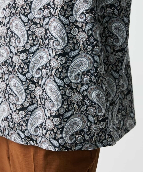a.v.v（アーヴェヴェ）の「ペイズリープリントオープンカラーシャツ（シャツ/ブラウス・メンズ・ブラック/ベージュ・48/46）」の21枚目の写真