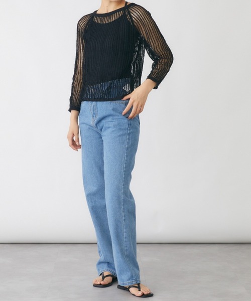 Leinwande mesh combination top メッシュトップス