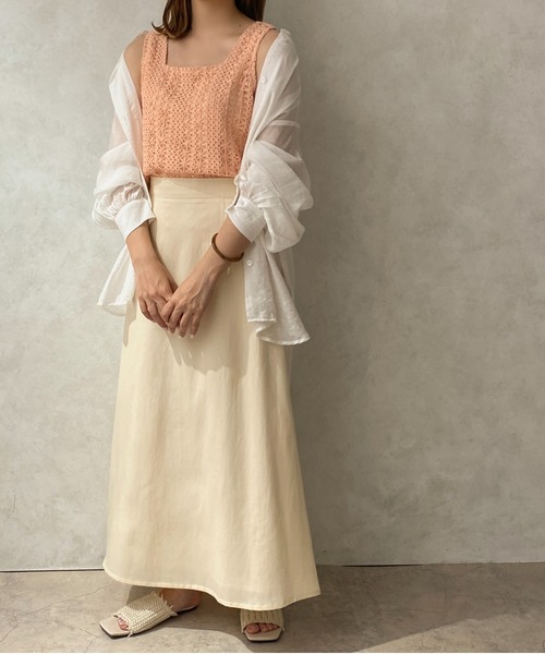 apres jour clair(アプレジュールクレア)の「【apres jour clair】かぎ針編み風タンク【ZOZOTOWN限定アイテム】(タンクトップ・レディース・アイボリー/モカ/ピンクベージュ・X-LARGE/フリー)」の21枚目の写真
