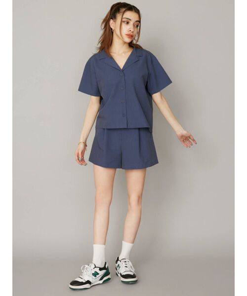 EVRIS（エヴリス）の「タックショートパンツ【セットアップ着用可能】（その他パンツ・レディース・ブラック/ベージュ/ネイビー・SMALL/MEDIUM）」の7枚目の写真