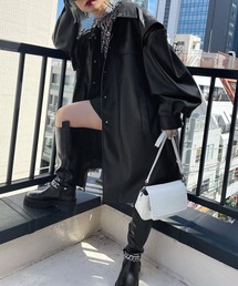 PAGEBOY | エコレザーカスタムロングブルゾン(ブルゾン)