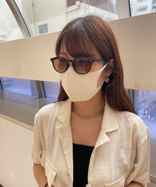 Me%（ミィパーセント）の「プレーンライトカラーサングラス（サングラス・レディース・ブラック/ブラウン・FREE）」の9枚目の写真