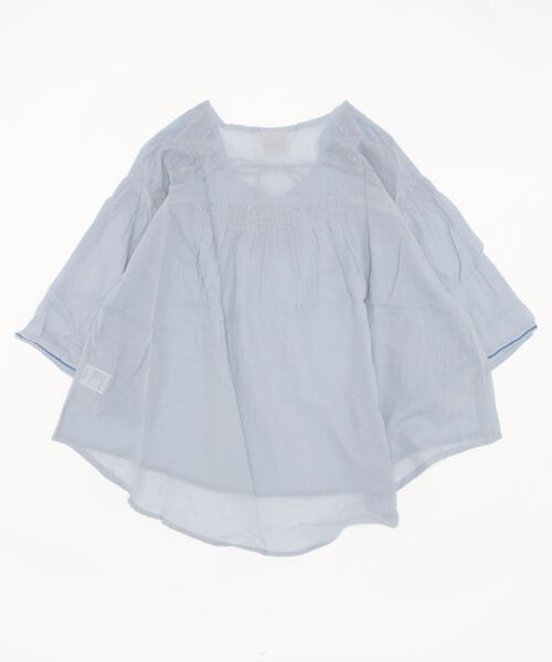 チチカカ（チチカカ）の「ヨーク刺繍ラウンドプルオーバー（シャツ/ブラウス・レディース・ピンク/イエロー/ブルー/グリーン・FREE）」の7枚目の写真