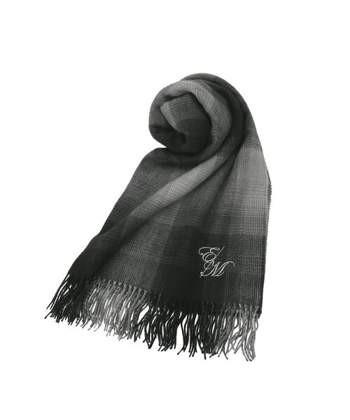 EATME（イートミー）の「E/Mロゴチェックストール（ストール/ショール・レディース・ブラウン/ブラック・FREE）」の10枚目の写真