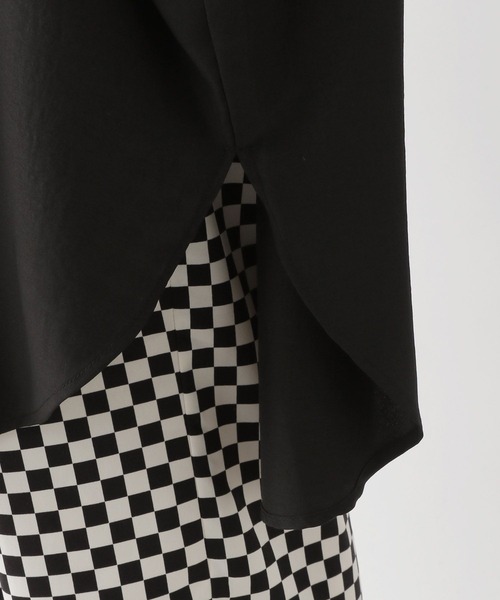 LEPSIM（レプシィム）の「ポンチョシャツチュニック長袖　123415（シャツ/ブラウス・レディース・ブラック/キナリ/カーキ/オレンジ・FREE）」の21枚目の写真