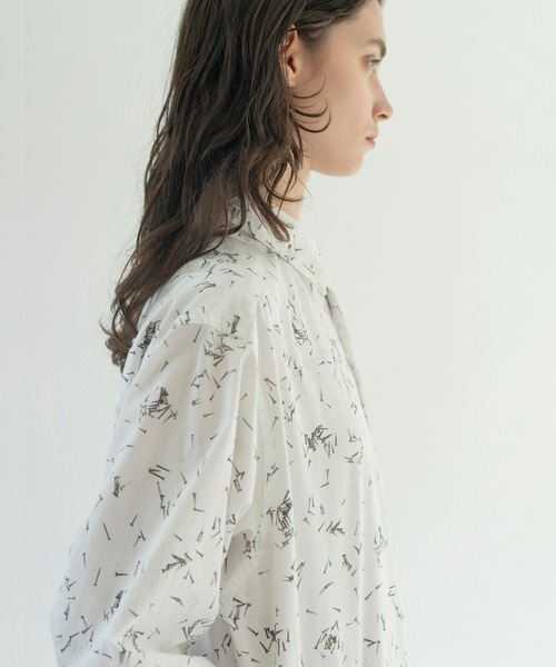 ZUCCa(ズッカ)の「NAILS PTシャツ/ワンピース(シャツワンピース・レディース・ホワイト・M size)」の12枚目の写真