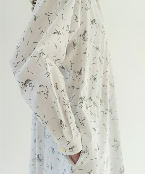 ZUCCa(ズッカ)の「NAILS PTシャツ/ワンピース(シャツワンピース・レディース・ホワイト・M size)」の14枚目の写真
