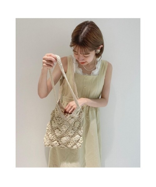 flower（フラワー）の「フラワフルクロシェバッグ（ショルダーバッグ・レディース・アイボリー・FREE）」の21枚目の写真