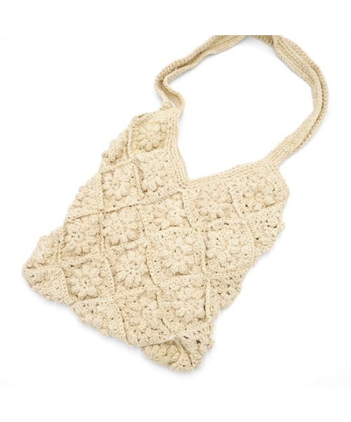 flower（フラワー）の「フラワフルクロシェバッグ（ショルダーバッグ・レディース・アイボリー・FREE）」の16枚目の写真