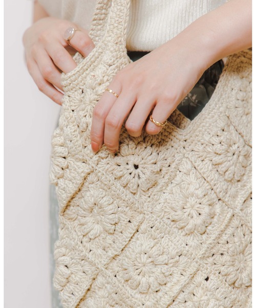 flower（フラワー）の「フラワフルクロシェバッグ（ショルダーバッグ・レディース・アイボリー・FREE）」の22枚目の写真