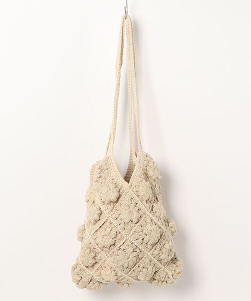 flower（フラワー）の「フラワフルクロシェバッグ（ショルダーバッグ・レディース・アイボリー・FREE）」の6枚目の写真