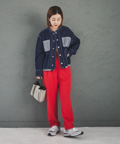 coen（コーエン）の「デニムファインジャケット（デニムジャケット・レディース・ブラック/コバルトブルー/ネイビー・L/M）」の14枚目の写真