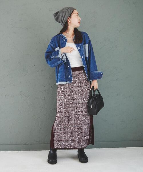 coen（コーエン）の「デニムファインジャケット（デニムジャケット・レディース・ブラック/コバルトブルー/ネイビー・L/M）」の20枚目の写真