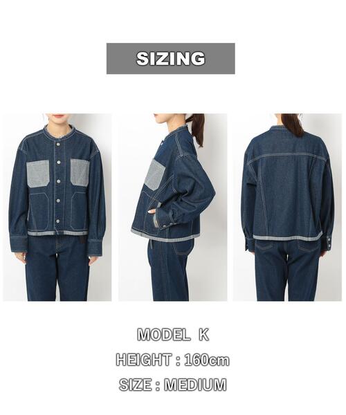 coen（コーエン）の「デニムファインジャケット（デニムジャケット・レディース・ブラック/コバルトブルー/ネイビー・L/M）」の10枚目の写真