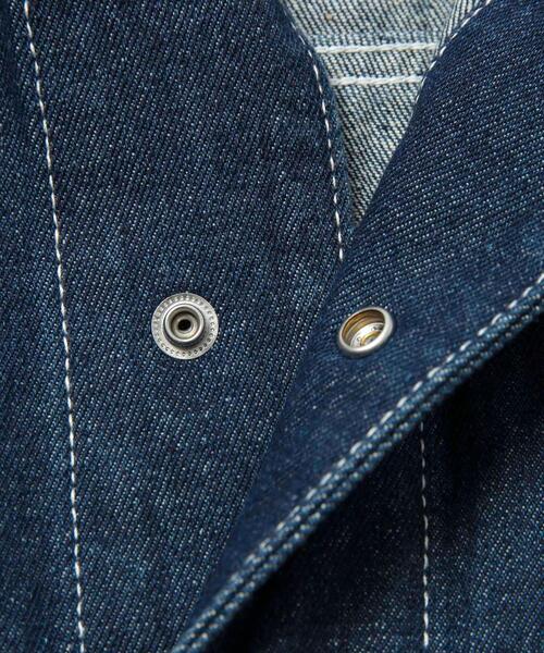 coen（コーエン）の「デニムファインジャケット（デニムジャケット・レディース・ブラック/コバルトブルー/ネイビー・L/M）」の8枚目の写真