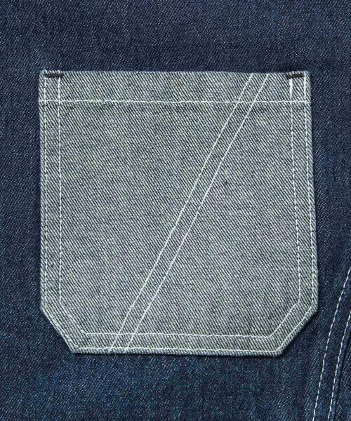 coen（コーエン）の「デニムファインジャケット（デニムジャケット・レディース・ブラック/コバルトブルー/ネイビー・L/M）」の7枚目の写真