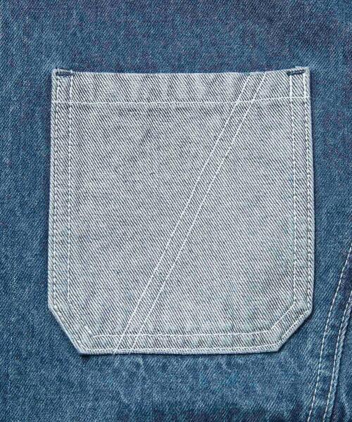 coen（コーエン）の「デニムファインジャケット（デニムジャケット・レディース・ブラック/コバルトブルー/ネイビー・L/M）」の6枚目の写真
